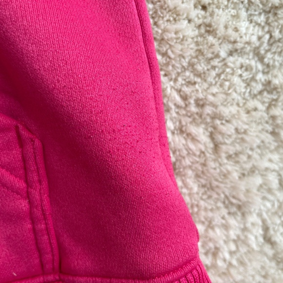 Under Armour Hoodie Womens Pink XS ColdGear Fleece Big Logo Semi-Fitted 1221640 - Picture 4 of 13